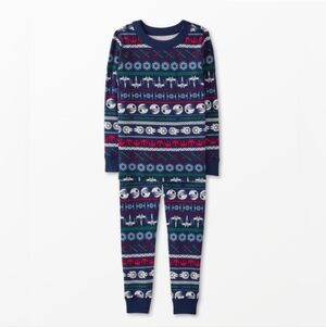 EUC Hanna Andersson Star Wars Pajama Set In Navy and Red Size 6-7   120cm